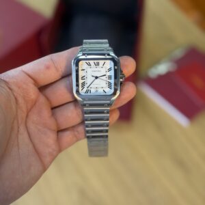 Cartier Santos - Prata/Branco