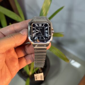 Cartier Santos - Prata/Preto