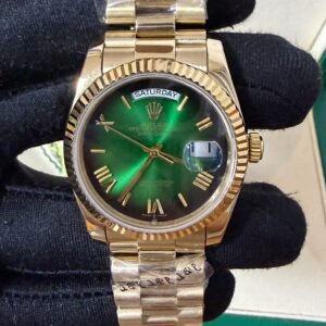 Rolex Day Date- Verde / Dourado