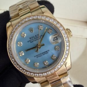 Rolex Datejust   - Azul Claro/ Dourado