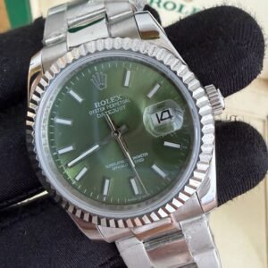 Rolex Datejust - Verde Militar/ Prata