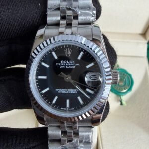 Rolex Datejust - Preto/Prata