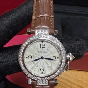 Cartier Pasha - Cravejado/Marrom
