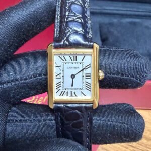 Cartier Tank Louis- Dourado/Couro