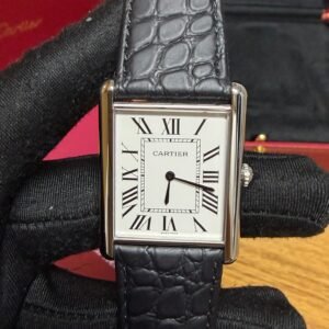 Cartier Tank - Couro alligator/croco