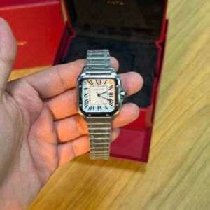 Cartier Santos - Prata/Branco 36mm
