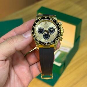 Rolex Daytona  Dourado - Super C - (pikachu)