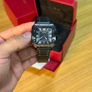 Cartier Santos - Black/Silicone